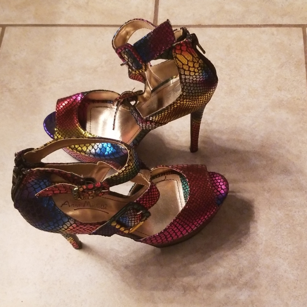 Shiekh Multi heel snake print